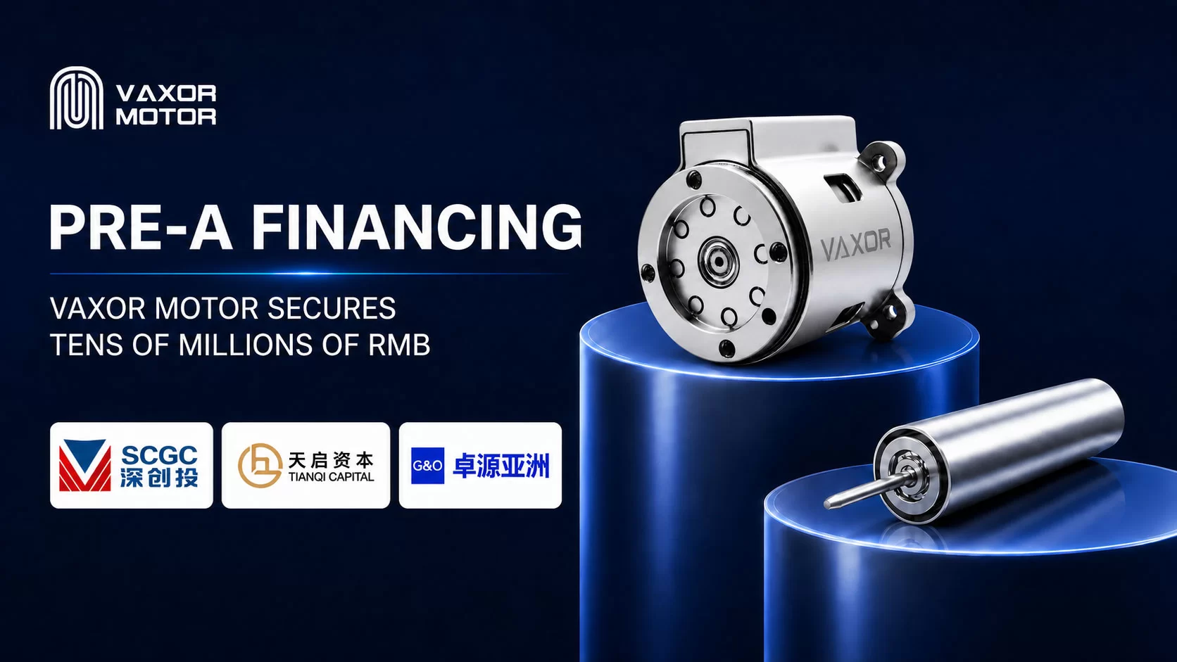 VAXOR MOTOR Secures Tens of Millions of RMB in Pre-A Financing to Accelerate Production of Miniature Motion Systems